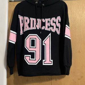 H&M Black Graphic Hoodie